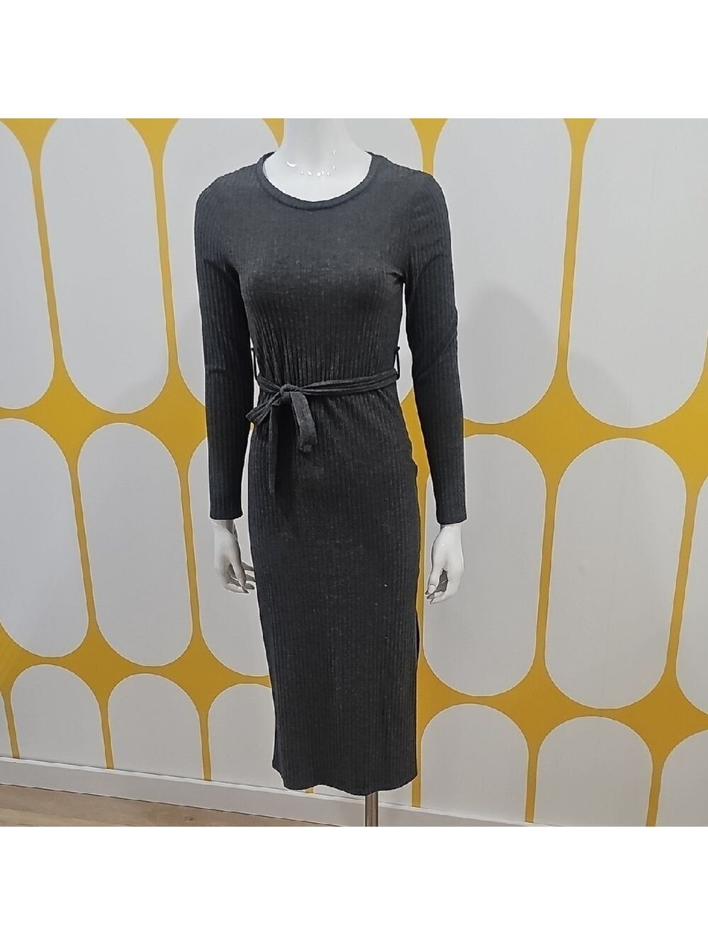 Ripe Charcoal Long Sleeve Dress